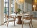 La Costa - Cabrillo Round Dining Table - Dark Brown / White