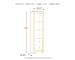 Willowton - Whitewash - 3-Piece Entertainment Center