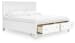 Fortman - King Panel Storage Bed - White