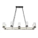 Edgecomb - 10 Light Indoor-Outdoor Chandelier - Black / Gray