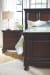 Porter - Rustic Brown - 6 Pc. - Dresser, Mirror, Queen Panel Bed, Nightstand