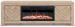 Cayboni - 71" TV Stand With Electric Fireplace - Tan