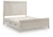 Darbonton - Queen Panel Storage Bed - Dove White