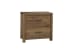 Crafted Oak - Nightstand With 2 Drawers - Dark Brown