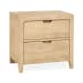 Laguna - Mango Wood 2 Drawer Nightstand - Natural
