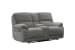 Hooper - Console Loveseat, Manual Recline - Alma-Gray