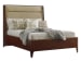 Take Five - Empire Upholstered Platform Bed 5/0 Queen - Dark Brown