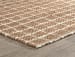 Serene - 1' x 1' Swatch Windowpane Chenille Area Rug - Natural