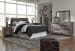 Derekson - Multi Gray - Queen Panel Headboard With Bolt On Bed Frame