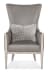 Kyndall - Club Chair With Accent Pillow - Dark Gray