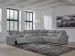 Modmax II - 6-Piece Power Reclining Sectional With 2 Armless Chairs And Console - Salt And Pepper