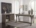Luxenford - Grayish Brown - 2 Pc. - Large Leg Desk, Credenza