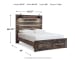 Drystan - Queen Panel Bed - Brown / Beige