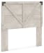 Shawburn - Whitewash - Full Crossbuck Panel Headboard