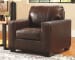 Morelos - Chocolate - 2 Pc. - Chair with Ottoman