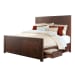 Jax - Queen Platform Storage 4 Piece Bedroom Set - Walnut