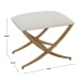 Expedition - White Fabric Small Bench
