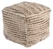 Jorge - Brown/Cream - Pouf