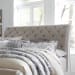 Magnolia Manor - Queen Upholstered Sleigh Headboard - White