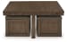 Boardernest - Brown - Cocktail Table With 4 Stools (Set of 5)