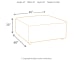 Jayceon - Steel - Oversized Accent Ottoman