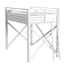 Talia - Full Loft Bunk And Ladder - White