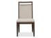 Reena - Extendable Trestle Dining Table With 6 Side Chairs And Sideboard - Rich Brown / Beige