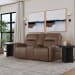 Wilson - Power Reclining Loveseat With Console And Power Headrests - Café