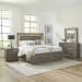 Horizons - 4 Piece Bedroom Set (King Storage Bed, Dresser & Mirror, Nightstand) - Gray