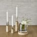 Optic - Candleholders (Set of 3) - Travertine