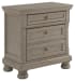 Lettner - Light Gray - Two Drawer Night Stand