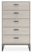 Socalle - Light Natural - Five Drawer Chest
