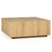 Layne - Square Coffee Table With Casters - Natural