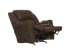 Hayden - Fabric Chaise Rocker Recliner With Heat / Massage & Oversize Xtra Comfort Footrest - Tobacco