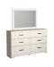 Stelsie - White - 7 Pc. - Dresser, Mirror, Chest, King Panel Bed, 2 Nightstands