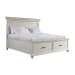 Slater - King Platform Storage 6 Piece Bedroom Set - White