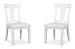 Kingston - Upholstered Side Chair (Set of 2) - Whisper White And Cerused Nutmeg