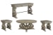 Tinley Park - Round Cocktail Table With 2 End Tables And Sofa Table - Dove Tail Gray