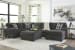Ballinasloe - Smoke - Right Arm Facing Corner Chaise 3 Pc Sectional