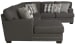 Crawford - 3 Piece Sectional With LSF Chaise And 10 Included Accent Pillows