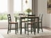 Gesthaven - Dining Room Counter Table Set (Set of 5) - Natural / Green