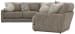 Turner - 5 Piece Sectional With RSF Cuddler - Mushroom