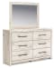 Lawroy - Light Natural - 10 Pc. - Dresser, Mirror, Chest, Full Panel Bed With Storage Footboard And 2 Under Bed Storage Units, 2 Nightstands