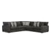 Tully - 3 Piece Sectional Set - Galactic Charcoal