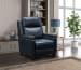 Smithfield - Big And Tall Recliner - Push Thru Arm - Blue