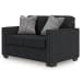 Jasmine Peaks - Loveseat - Coal