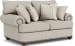 Patterson - Fabric Loveseat, Nailhead Trim