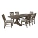 Yellowstone - 7 Piece Standard Height Dining Set (Table And Six Chairs) - Medium Brown