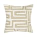 Mateo - 22" x 22" Pillow - Metallic Gold / Ivory
