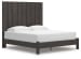 Fraluna - King Panel Bed - Charcoal